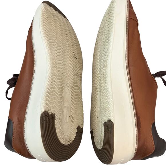 Cole Haan GrandPro Topspin Shoes Mens Sz 13 M Leather Sneaker British Tan C34229 - Picture 10 of 11